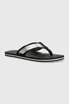 Žabky Calvin Klein Jeans BEACH SANDAL IN MET pánské, černá barva, YM0YM00950