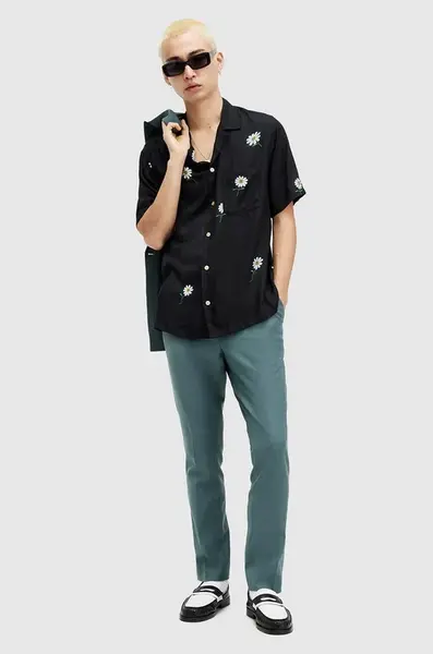 Kalhoty s vlnou AllSaints MOAD TROUSER