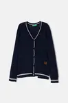 Dětský kardigan s příměsí vlny United Colors of Benetton