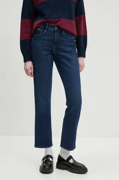 Džíny G-Star Strace Straight dámské, high waist, D23951-C052