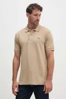 Bavlněné polo tričko Lacoste Koszulka Lacoste Polo Classic Fit L1212 02S hnědá barva