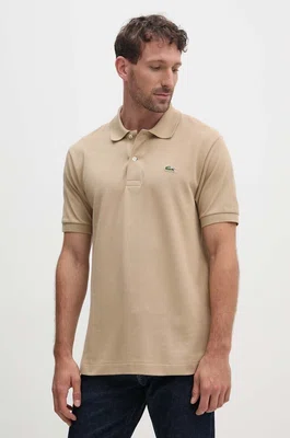 Bavlněné polo tričko Lacoste Koszulka Lacoste Polo Classic Fit L1212 02S hnědá barva