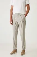 Kalhoty Medicine pánské, béžová barva, ve střihu chinos