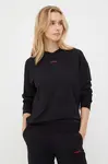 Mikina HUGO SHUFFLE_HOODIE černá barva, s kapucí, 50490594