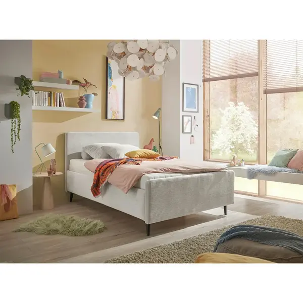 MID.YOU ČALOUNĚNÁ POSTEL, 120/200 cm krémová