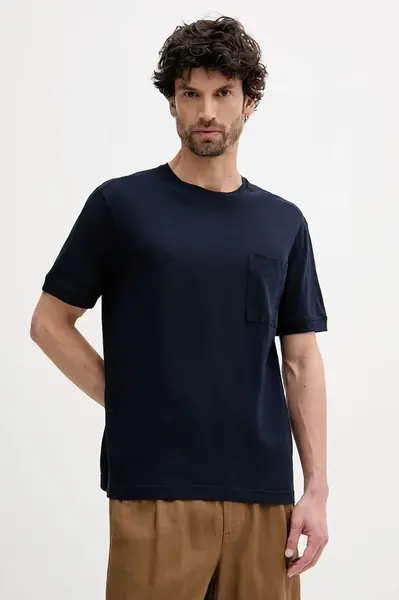 Tričko s příměsí lnu United Colors of Benetton růžová barva