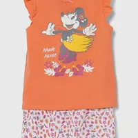 Dětské bavlněné pyžamo zippy x Disney oranžová barva