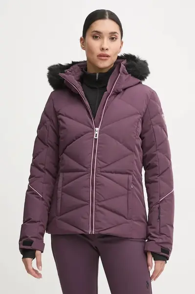 Lyžařská bunda Rossignol Staci Pearly fialová barva, RLMWJ40