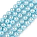 Electroplated Shell Pearl Beads Strands