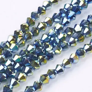 Electroplate Glass Beads Strands