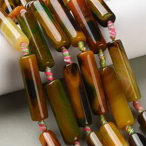 Natural Banded Agate(Dyed & Heated) Beads Strands