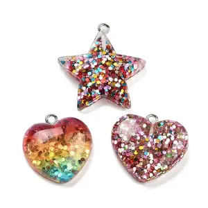 Transparent Resin Pendants