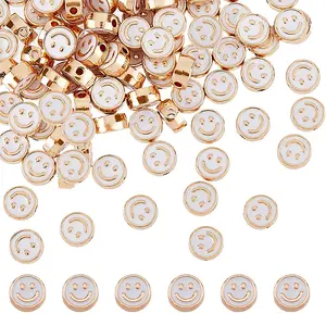 100Pcs Alloy Enamel Beads
