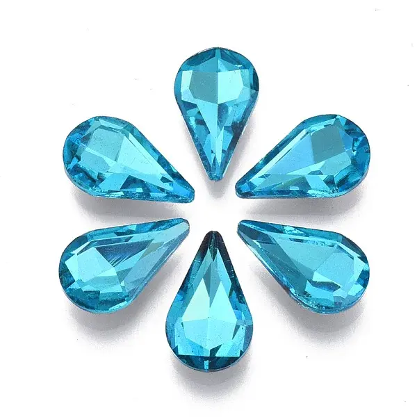 Pointed Back Glass Rhinestone Cabochons