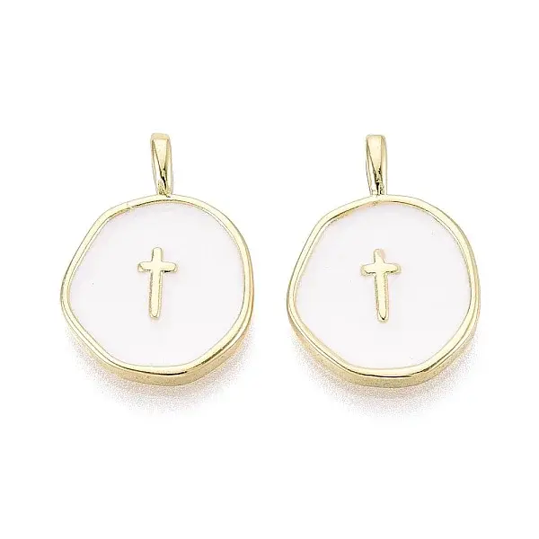 Brass Enamel Pendants