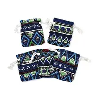 Ethnic Style Burlap Packing Pouches