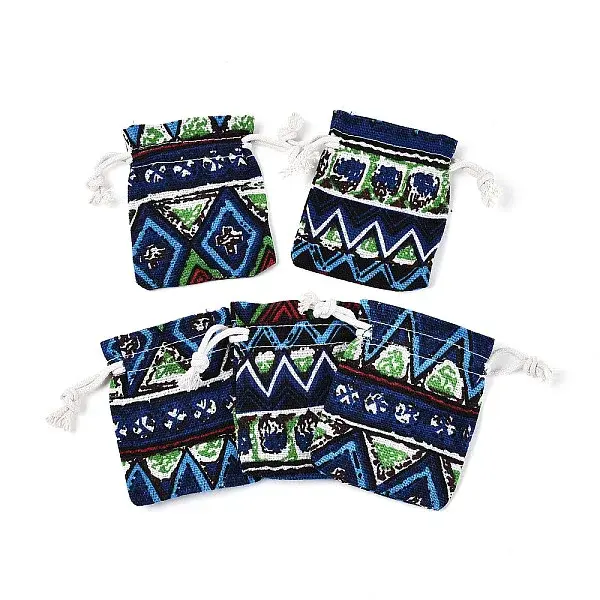 Ethnic Style Burlap Packing Pouches