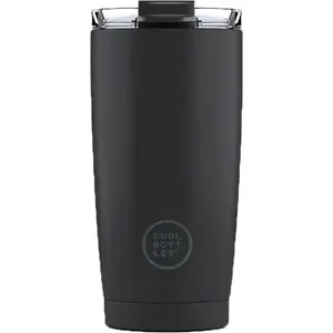 COOL BOTTLES TERMO 550 ML Nerezový termo hrnek, černá, velikost 550 ML