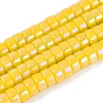 AB Color Plated Opaque Glass Beads Strands