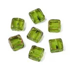 Handmade Gold Sand Lampwork Beads