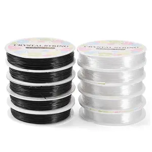 10 Rolls 10 Styles Round Elastic Crystal Thread