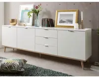 Široká komoda Göteborg, biela/dub sonoma%