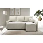 MID.YOU ROHOVÁ SEDAČKA, textil, krémová