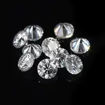 White D Color Round Cut Loose Moissanite Stones