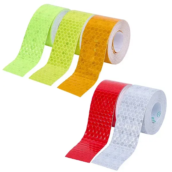 5 Rolls 5 Colors PET & PVC AUMO-mate Car Reflective Strip Sticker