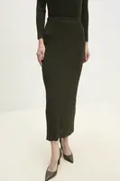 Sukně Answear.LAB zelená barva, maxi, pouzdrová