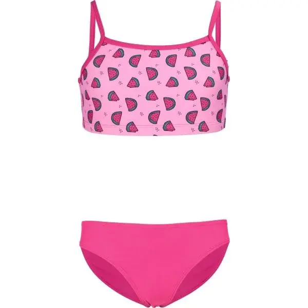 AQUOS SIENNA Dievčenské dvojdielne plavky, ružová, veľkosť 140-146