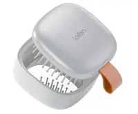 Cestovní kartáč na vlasy se zrcátkem Laifen Air Silver - stříbrný + dárek zdarma