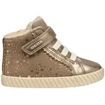 Geox B MIRROLESS Dívčí zimní obuv, zlatá, velikost