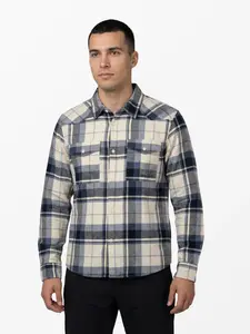 Husky Gaia M S, blue Pánská flanelová košile