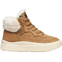 Geox J LAQUINNY WPF Dívčí zimní obuv, hnědá, velikost