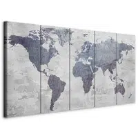 artgeist MALBA NA PLÁTNĚ, mapa světa, 200/80/1,2 cm