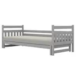 Posteľ Dawid s prístelkou 80x160 sivá