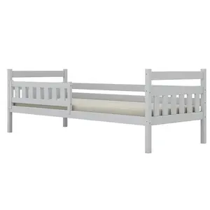 Posteľ Dawid štandard + zábrana 90x180 biela