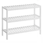 Boxxx REGÁL NA BOTY, bílá, bambus, 70/55/26 cm