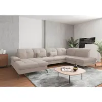 Sit & More SEDACÍ SOUPRAVA, textil, šedobéžová