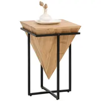 Ambia Home ODKLÁDACÍ STOLEK, akácie, černá, barvy akácie