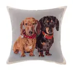 Gobelínový povlak na polštář JEZEVČÍCI 45 x 45 cm