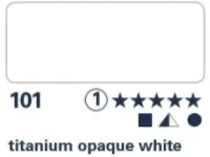 Akvarelová barva Horadam 1/1 – 101 titanium opaque white
