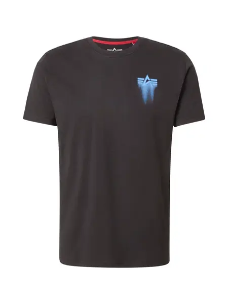 ALPHA INDUSTRIES Tričko  tyrkysová / čierna