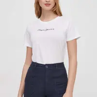 Bavlněné tričko Pepe Jeans LORETTE bílá barva, PL505827