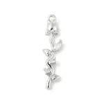 Brass Micro Pave Cubic Zirconia Pendants