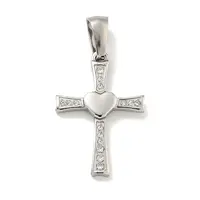 304 Stainless Steel Cubic Zirconia Pendants