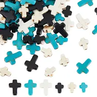 210Pcs 6 Styles Synthetic Turquoise Beads