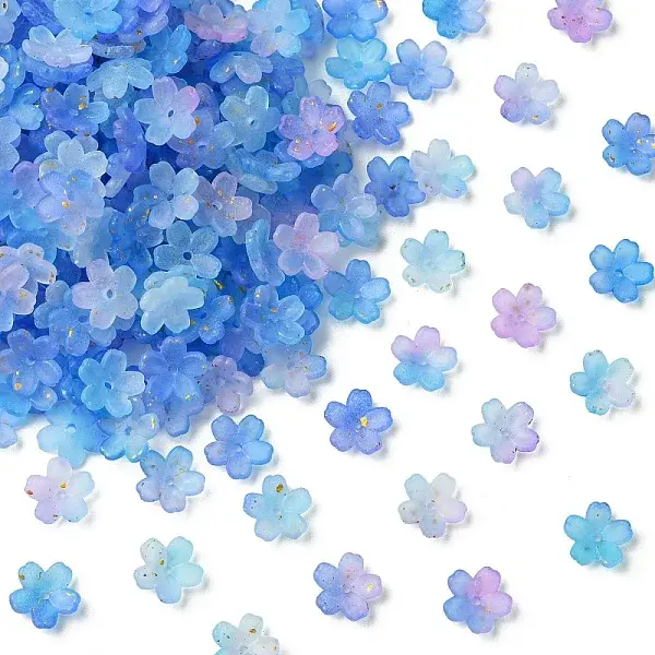 93G Frosted Acrylic Bead Caps