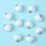 10Pcs Frosted Resin Pendants